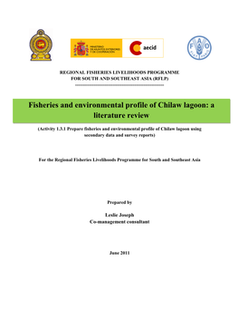 Fisheries and Environmental Profile of Chilaw Estuary