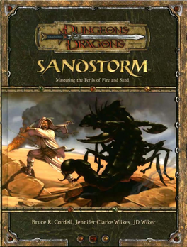 Sandstorm, All Other Wizards of the Coast Product Names, and Their Respective Logos Are Trademarks of Wizards of the Coast, Inc., in the U.S.A
