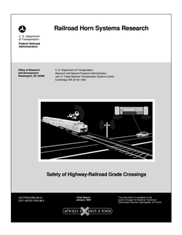 Railroad Horn Systems Research RR997/R9069 6