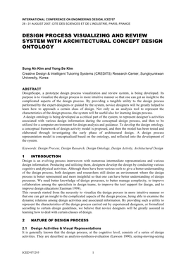 Design Process Visualizing and Review System with Architectural Concept Design Ontology