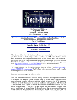 Tech-Notes #125.5