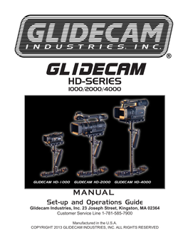 MANUAL Set-Up and Operations Guide Glidecam Industries, Inc