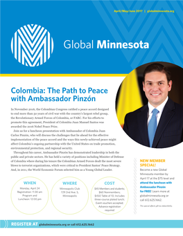 Colombia: the Path to Peace with Ambassador Pinzón