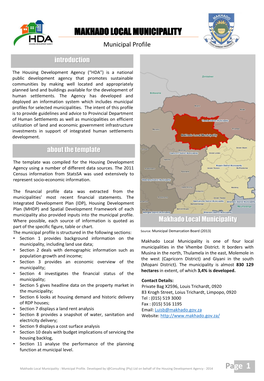 MAKHADO LOCAL MUNICIPALITY Page 1