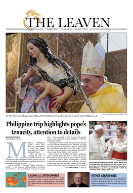 Philippine Trip Highlights Pope's Tenacity, Attention to Details