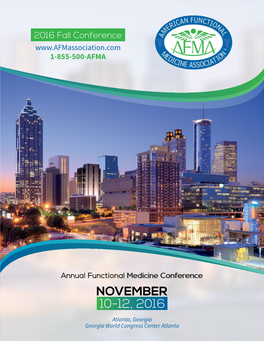 2016 Fall Conference 1-855-500-AFMA