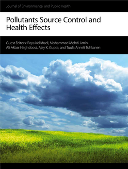 Pollutants Source Control and Health Effects
