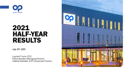 2021 Half-Year Results