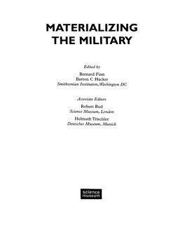 Materializing the Military