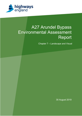 A27 Arundel Bypass Environmental Assessment Report