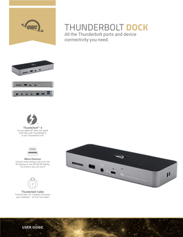 OWC Thunderbolt Dock User Guide