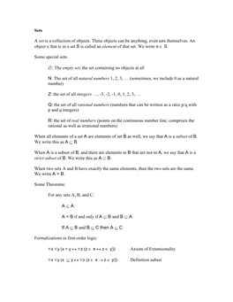 Functions, Sets, and Relations