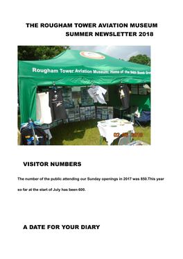 The Rougham Tower Aviation Museum Summer Newsletter 2018