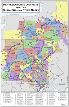 Representative Districts for the Susquehanna River Basin