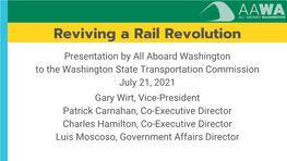 Reviving a Rail Revolution