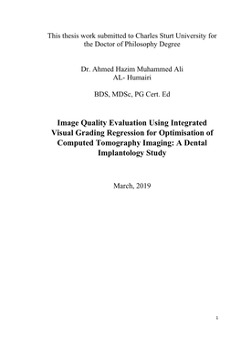 Image Quality Evaluation Using Integrated Visual Grading Regression for Optimisation of Computed Tomography Imaging: a Dental Implantology Study