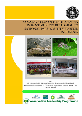 Conservation of Herpetofauna in Bantimurung Bulusaraung National Park, South Sulawesi, Indonesia
