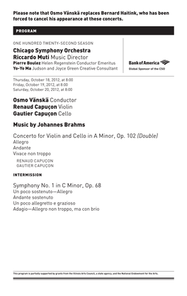 Programnotes Brahms Double