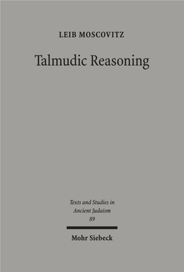 Talmudic Reasoning