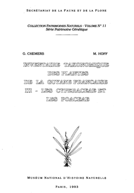 3. Les Cyperaceae Et Les Poaceae