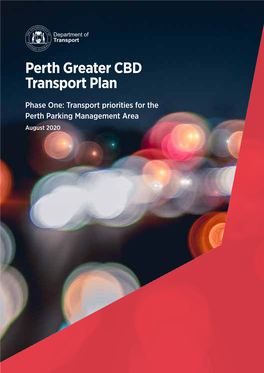 Perth Greater CBD Transport Plan