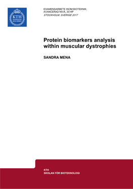 Protein Biomarkers Analysis Within Muscular Dystrophies