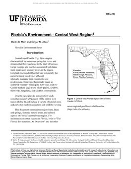 Florida's Environment - Central West Region1