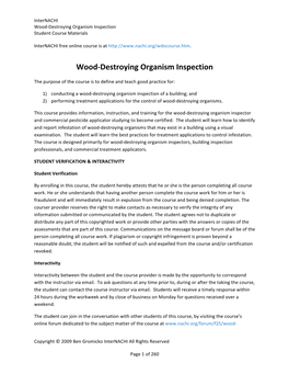Wood-‐Destroying Organism Inspection
