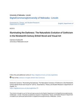 Illuminating the Darkness: the Naturalistic Evolution of Gothicism in the Nineteenth-Century British Novel and Visual Art