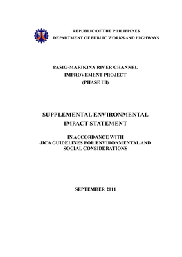 Supplemental Environmental Impact Statement