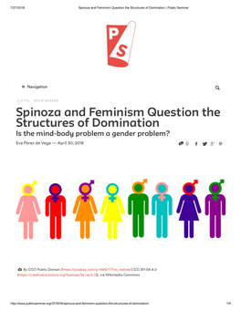 Spinoza and Feminism Question the Structures of Domination | Public Seminar