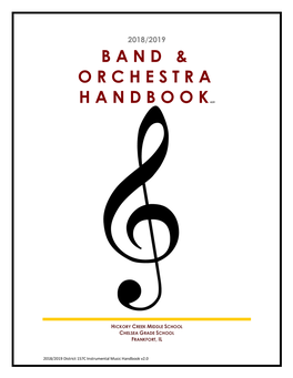 Band/Orchestra Handbook 2018 2019 0217