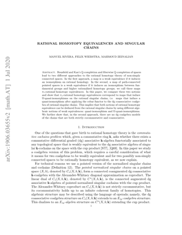 Arxiv:1906.03655V2 [Math.AT] 1 Jul 2020