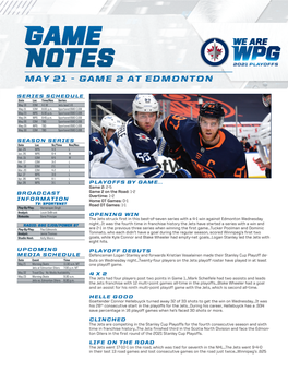 Game Notes Game Notes