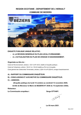 Departement De L'herault Commune De Beziers