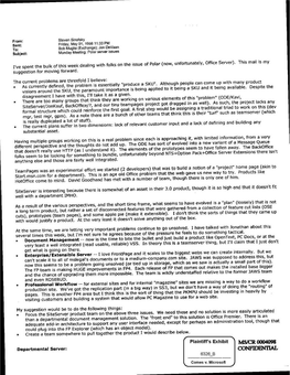 Frown: Steven Sinofsky Sent: Friday. May 01, 1998 11:33 PM To: Bob Muglia (Exdnange); Jon D~Vaan Subject: Monday Meeting: Polar Server Issues