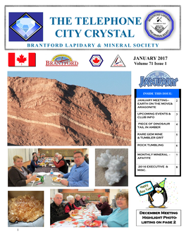 The Telephone City Crystal Brantford Lapidary & Mineral Society