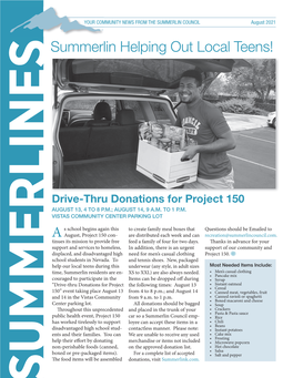 Summerlin Helping out Local Teens!