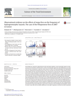 Observational Evidence on the Effects of Mega-Fires on the Frequency Of