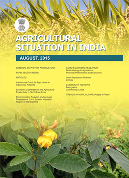 Agricultural Situation in India Wages on Month to Month Basis