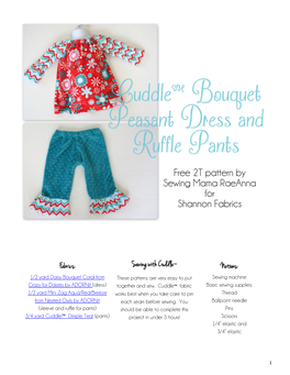 Notions: Fabrics: Sewing with Cuddle™