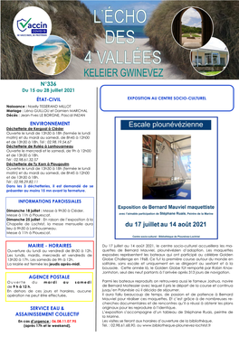 Bulletin Communal Du 15 Juillet