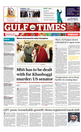 Mbs Has to Be Dealt with for Khashoggi Murder: US Senator
