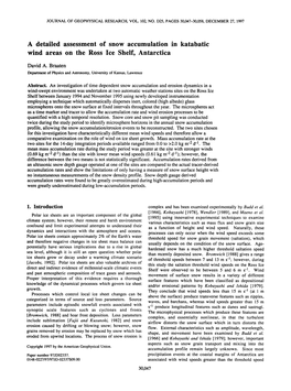 A Detailed Assessment of Snow Accumulation in Katabatic Wind Areas on the Ross Ice Shelf, Antarctica