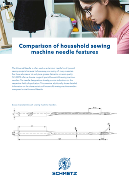 Comparison of Household Sewing Machine Needle Features