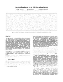 Stevens Dot Patterns for 2D Flow Visualization