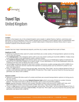 Travel Tips United Kingdom