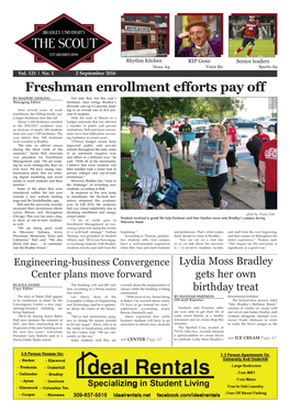 Freshman Enrollment Efforts Pay