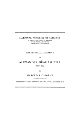 Alexander Graham Bell 1847-1922