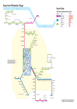 Buses from Wimbledon Village